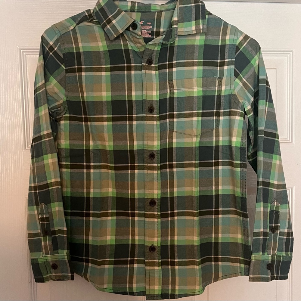 Boys Size 8 Cat and Jack Button Down